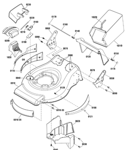 Deck Group (881331_881334) Diagram and Parts List for 881549-MXM500,500SERIES 2012 Briggs and Stratton Lawn Mower